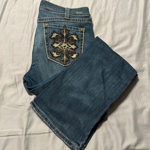 Arita Turquoise Bootcut Jeans